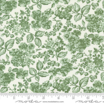 Image of the Rosemary Cottage Bloom Cream Rosemary quilting cotton fabric by Moda Fabrics. Features flowers on a cream background.
Cute Little Fabric Shop