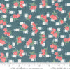 Image of the Rosemary Cottage Tulips Lake quilting cotton fabric by Moda Fabrics. Features small tulips on a teal blue background.
Cute Little Fabric Shop