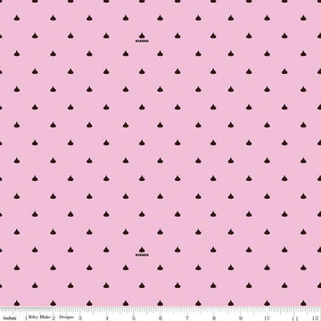 SALE Celebrate with Hershey Valentine's Day Kisses Dots C12806 Pink - Riley Blake Designs - Hershey's Chocolate - Quilting Cotton Fabric