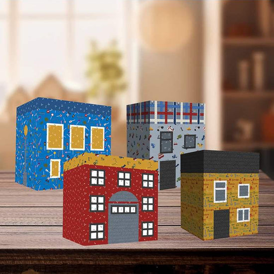 Image of the City Toy Bins pattern by Jennifer Long for Riley Blake Designs. Features four toy storage bins in two sizes.
Cute Little Fabric Shop