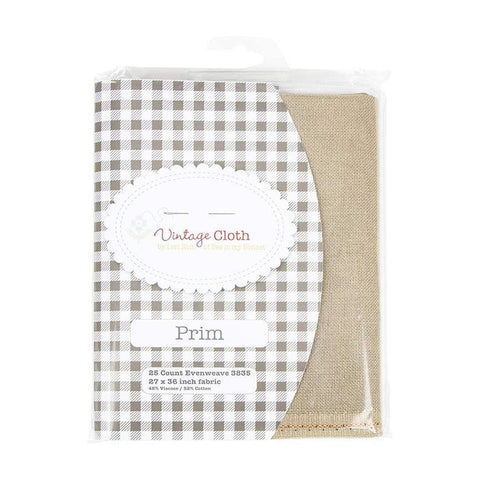 Image of the Lori Holt Vintage Cloth 25-Count Lugana Prim Vintage Cloth by Riley Blake Designs. features a beige fabric for embroidery and other projects. 
Cute Little Fabric Shop