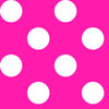 SALE Dots and Stripes and More Brights Large Dot 28894 P Pink - QT Fabrics - Polka Dots Dotted - Quilting Cotton Fabric
