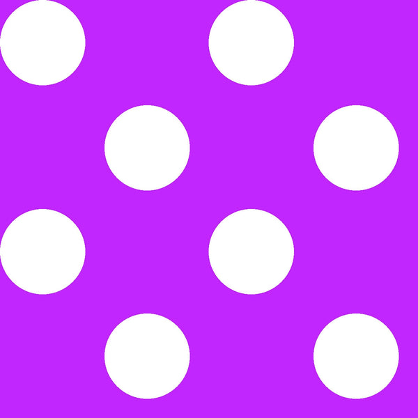 CLEARANCE Dots and Stripes and More Brights Large Dot 28894 V Purple - QT Fabrics - Polka Dots Dotted - Quilting Cotton Fabric