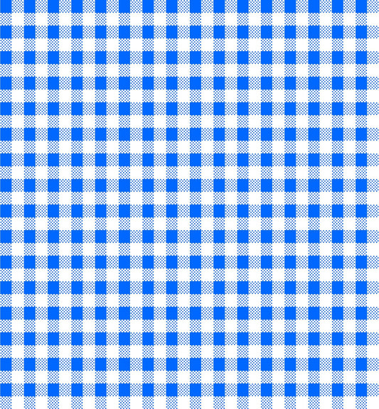 SALE Dots and Stripes and More Brights PRINTED Mini Gingham 28895 B Blue White - QT Fabrics - Checks Checkered - Quilting Cotton Fabric