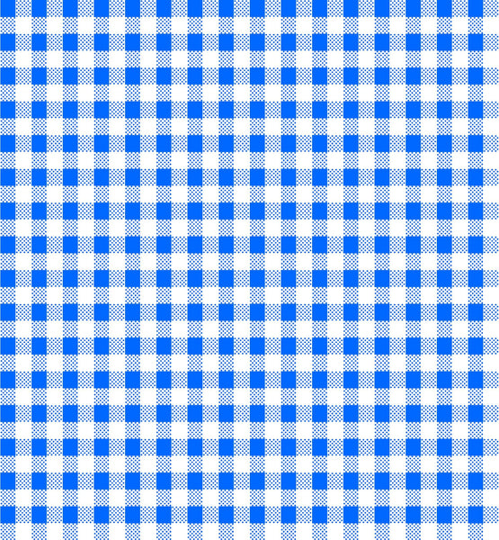 Dots and Stripes and More Brights PRINTED Mini Gingham 28895 B Blue White - QT Fabrics - Checks Checkered - Quilting Cotton Fabric