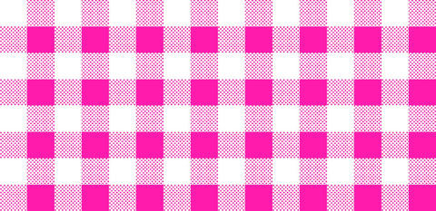 SALE Dots and Stripes and More Brights PRINTED Medium Gingham 28896 P Pink White - QT Fabrics - Checks Checkered - Quilting Cotton Fabric