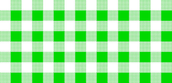 Fat Quarter End of Bolt CLEARANCE Dots and Stripes and More Brights PRINTED Medium Gingham 28896 G Green White - QT Fabrics Quilting Cotton