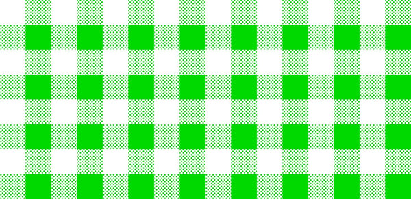 CLEARANCE Dots and Stripes and More Brights PRINTED Medium Gingham 28896 G Green White - QT Fabrics - Checks - Quilting Cotton Fabric