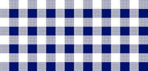 Dots and Stripes and More PRINTED Medium Gingham 28896 N Navy White - QT Fabrics - Check Checks Checkered - Quilting Cotton Fabric