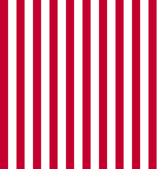 11" End of Bolt - Dots and Stripes and More Small Stripe 28898 R Red White - QT Fabrics - Stripes Striped - Quilting Cotton Fabric