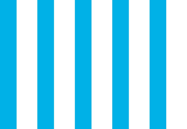 CLEARANCE Dots and Stripes and More Brights Medium Stripe 28899 Q Turquoise White - QT Fabrics - Stripes Striped - Quilting Cotton Fabric