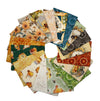 SALE Queen Bee Fat Quarter Bundle 18-Piece - QT Fabrics -  Precut - Floral Flower Bees - Quilting Cotton Fabric