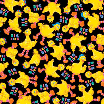 CLEARANCE Sesame Street Big Bird 28547-J - - QT Fabrics - Quilting Cotton Fabric