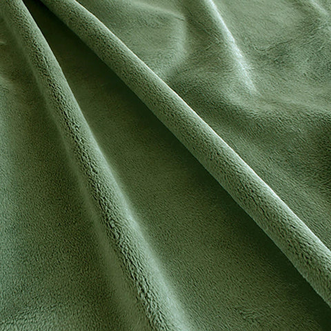 SALE Silky MINKY Solid Extra Wide Width 90" 7581 Hunter - QT Fabrics - Low Stretch Low Fluff - 100% Polyester