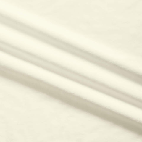 SALE Silky MINKY Solid Extra Wide Width 90" 7581 Ivory - QT Fabrics - Low Stretch Low Fluff - 100% Polyester