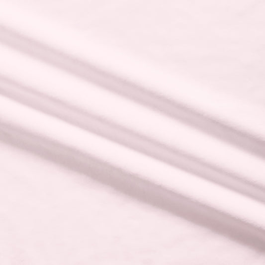 21" End of Bolt - DEAL Silky MINKY Solid 60" Wide Width 7580 Light Pink - QT Fabrics - Low Stretch Low Fluff - 100% Polyester