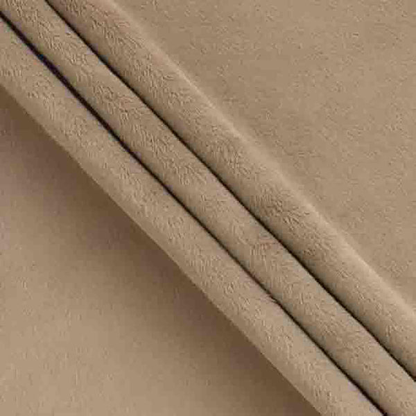 SALE Silky MINKY Solid Extra Wide Width 90" 7581 Taupe - QT Fabrics - Low Stretch Low Fluff - 100% Polyester