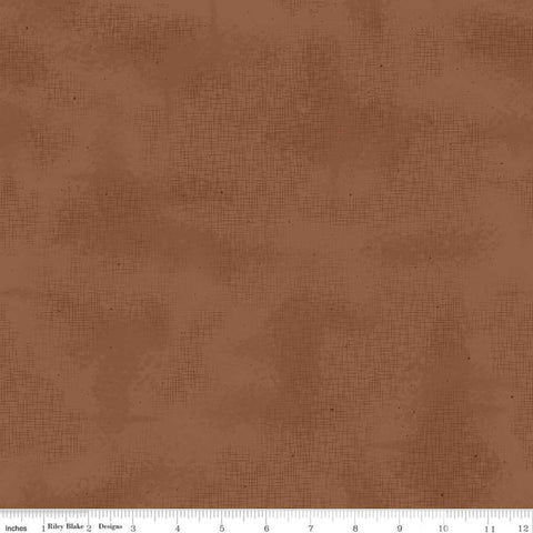 Image of the Shabby Chestnut quilting cotton fabric by Lori Holt for Riley Blake Designs. Features a shaded, dotted, and lined fabric with a brown background. 
Cute Little Fabric Shop