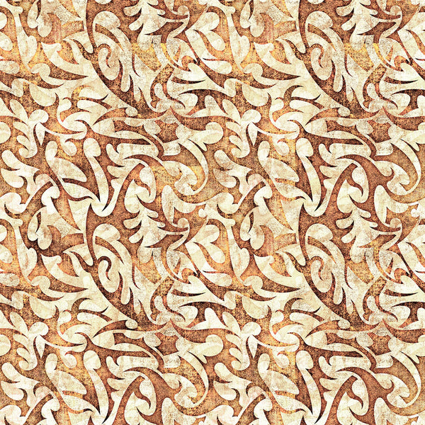 SALE Wizards and Warriors Flame Geo 30243 Cream E - by QT Fabrics  - Quilting Cotton Fabric