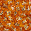 15" End of Bolt - Eye of the Tiger Toss 30476 Orange O - by QT Fabrics - Quilting Cotton Fabric