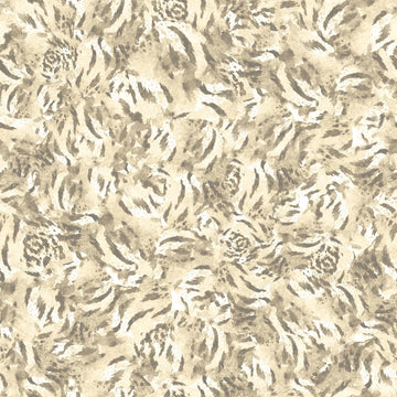 SALE Eye of the Tiger Skin 30477 Cream E - QT Fabrics - Quilting Cotton Fabric