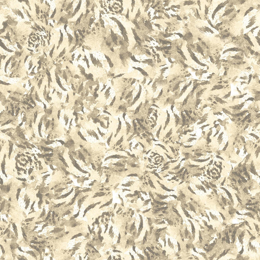 SALE Eye of the Tiger Skin 30477 Cream E - QT Fabrics - Quilting Cotton Fabric