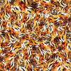 Fat Quarter End of Bolt - SALE Eye of the Tiger Skin 30477 Orange O - by QT Fabrics - Quilting Cotton Fabric