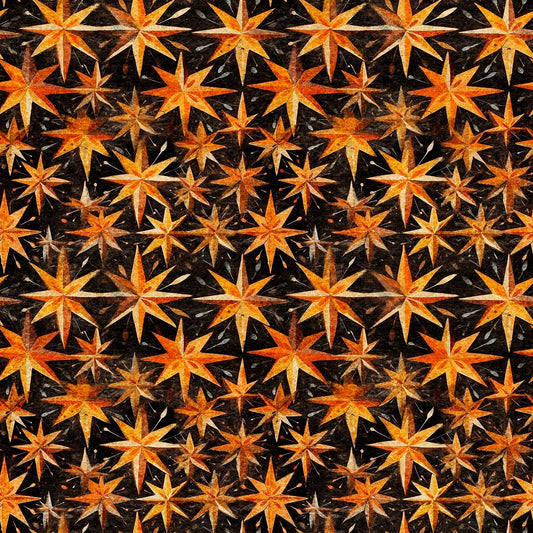 CLEARANCE 9" End of Bolt - MINKY Creepin' It Real Halloween Stars 60" Wide 30390 Black  - QT Fabrics - 100% Polyester