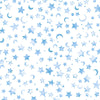 3-Yard Cut - SALE Lil' Wizards Moon & Stars WIDEBACK 30555 Blue - QT Fabrics - 108" - Celestial Space Sky- Quilting Cotton Fabric