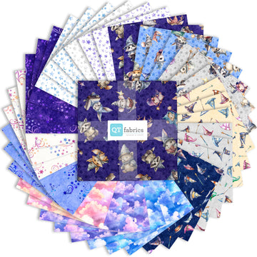SALE Lil' Wizards Layer Cake 10" Stacker - QT Fabrics- 42-piece Precut - Quilting Cotton Fabric