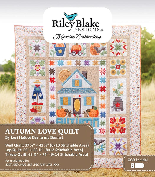 DEAL Machine Embroidery Autumn Love Quilt Projects INSTRUCTIONS ME018A ...