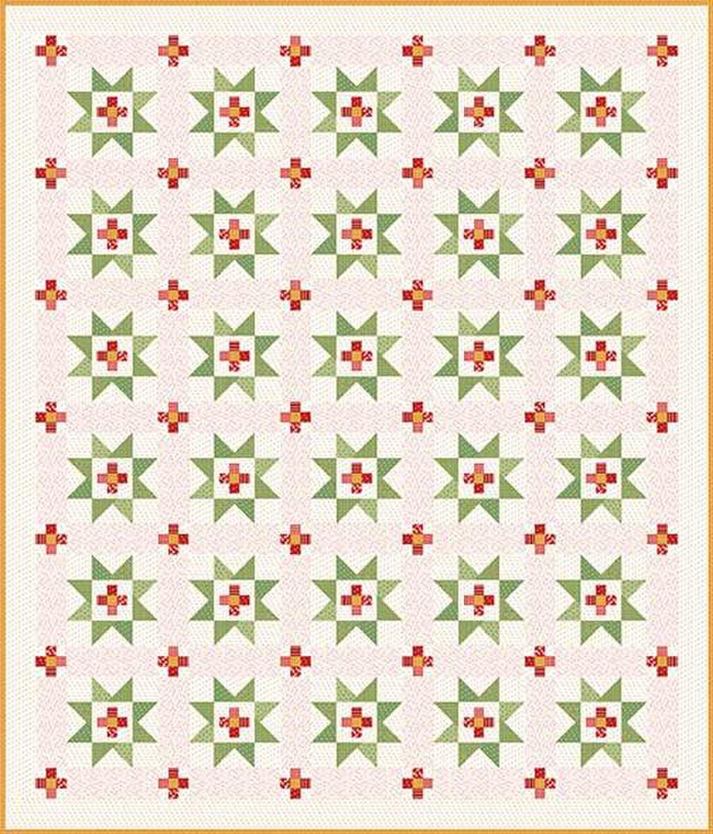 Image of the It's Sew Emma Prairie Home Book by Lori Holt for Riley Blake Designs. Features a cream and green star quilt.
Cute Little Fabric Shop