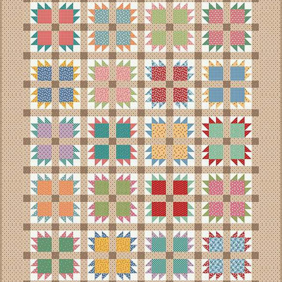 Image of the It's Sew Emma Prairie Home Book by Lori Holt for Riley Blake Designs. Features a quilt with a rainbow stars.
Cute Little Fabric Shop