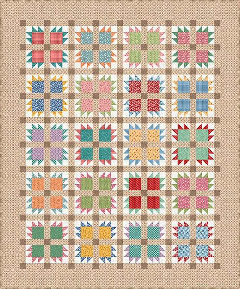 Image of the It's Sew Emma Prairie Home Book by Lori Holt for Riley Blake Designs. Features a quilt with a rainbow stars.
Cute Little Fabric Shop
