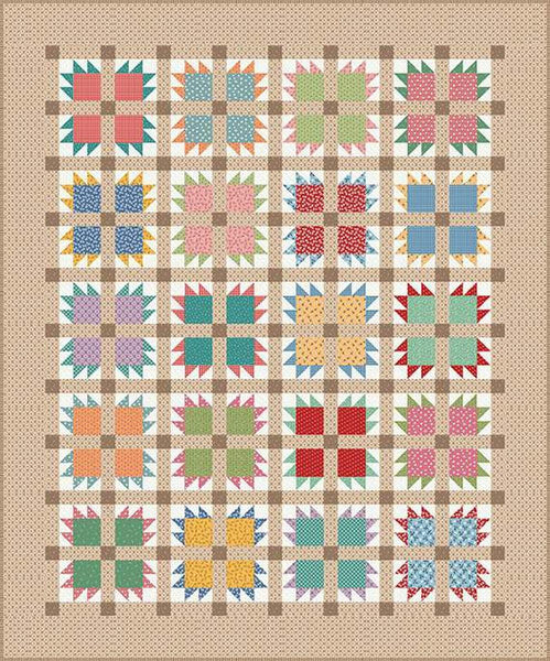 Image of the It&#39;s Sew Emma Prairie Home Book by Lori Holt for Riley Blake Designs. Features a quilt with a rainbow stars.
Cute Little Fabric Shop