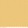 Granny Chic Kisses C8512 Yellow - Riley Blake Designs - Lori Holt - Xs Dots - Quilting Cotton Fabric