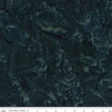 CLEARANCE Batiks Expressions Hand-Dyes BTHH162 Dark Turquoise 3 - Riley Blake - Hand-Dyed - Quilting Cotton Fabric