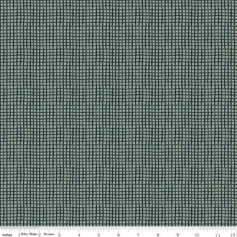 SALE Round the Mountain Wonky Gingham C13816 Dusk by Riley Blake Designs - PRINTED Wavy-Lined Gingham - Quilting Cotton Fabric