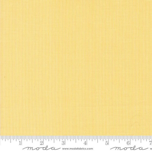 Image of the Shine Stripes Sun quilting cotton fabric by Sweetwater for Moda Fabrics. Features stripes on a yellow background.
Cute Little Fabric Shop
