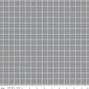 Image of the Midnight Meadow Grid Gray by My Minds Eye for Riley Blake Designs. Features a grid plaid pattern on a gray background. 
Cute Little Fabric Shop