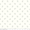 Image of the Hush Hush 4 Branch Out quilting cotton fabric by Riley Blake Designs. Features sprigs of leaves on a white background. 
Cute Little Fabric Shop