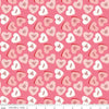 Image of the Sweetheart Main Hot Pink quilting cotton fabric by My Minds Eye for Riley Blake Designs. Features conversation hearts on a pink background.
Cute Little Fabric Shop