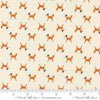 Woodland Wonder Fox Trot Cloud quilting cotton fabric by Gingiber for Moda Fabrics.  Features small scattered foxes on a cream background. 
Cute Little Fabric Shop