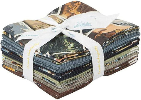 National Parks Fat Quarter Bundle 11 pieces - Riley Blake Designs - Pre cut Precut - Quilting Cotton Fabric