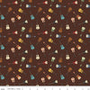 Image of the Cowboys Guitars Brown quilting cotton fabric by Echo Park Paper Co for Riley Blake Designs. Features tossed guitars on a brown background.
Cute Little Fabric Shop