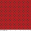 Image of the Cowboys Circle Stars Barn Red quilting cotton fabric by Echo Park Paper Co for Riley Blake Designs. Features circles with stars in the center on a dark red white background.
Cute Little Fabric Shop