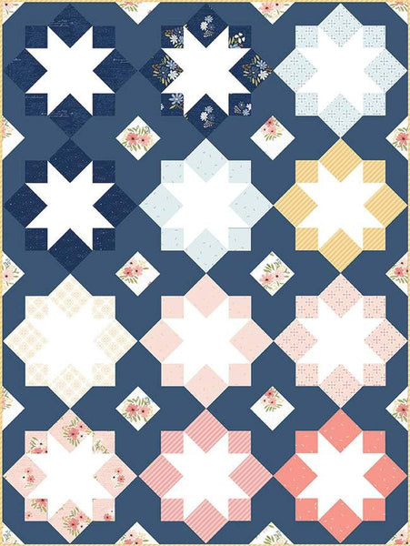 SALE Stellar Mosaic Quilt PATTERN P173 by Fran Gulick - Riley Blake Designs - INSTRUCTIONS Only - Multiple Sizes Fat Quarter Friendly