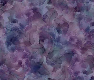 32" End of Bolt Piece - Aura Watercolor Blender 30198 Plum - QT Fabrics - Quilting Cotton Fabric