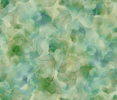 Aura Watercolor Blender 30198 Sage - QT Fabrics - Quilting Cotton Fabric