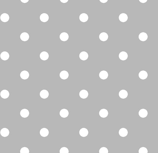 SALE Dots and Stripes and More Small Dot 28892 K Gray - QT Fabrics - Polka Dots Dotted - Quilting Cotton Fabric